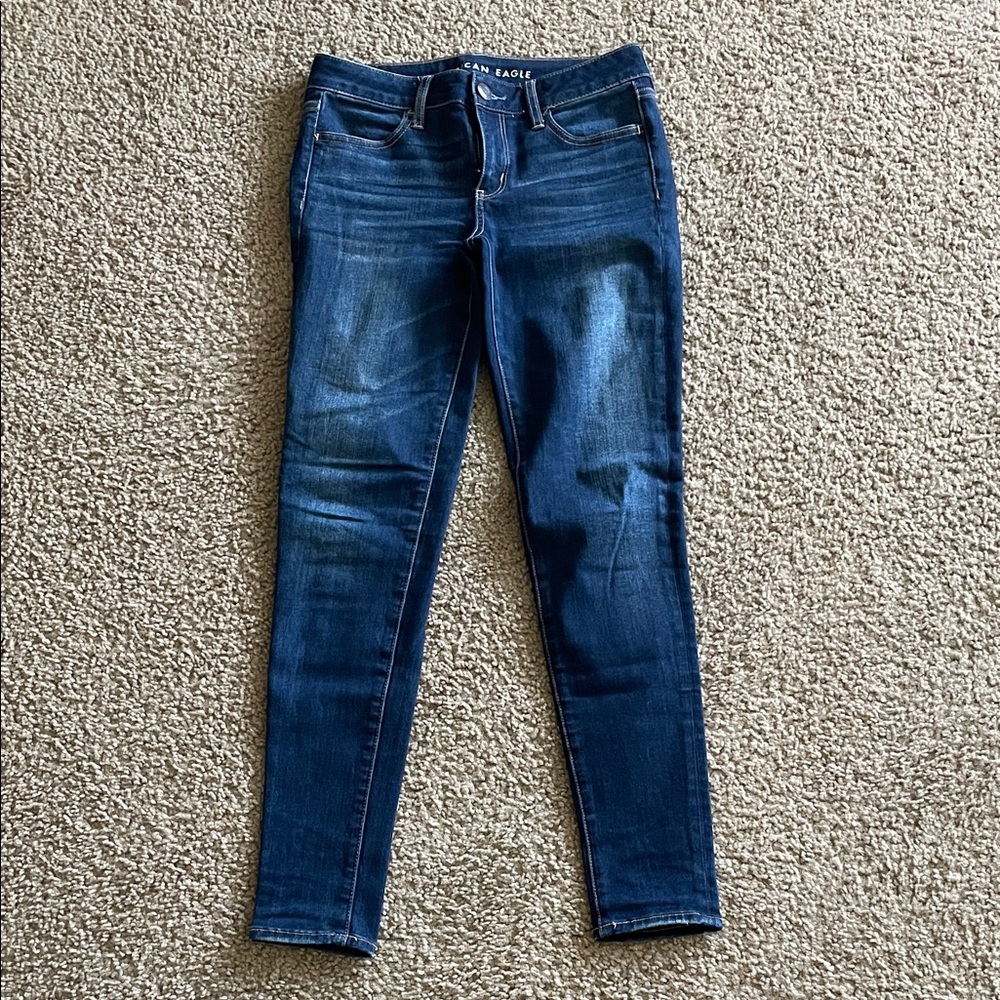 American Eagle Outfitters Dark Blue Skinny Jeans